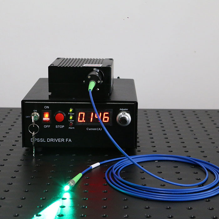 High precision 530nm±0.5nm 900mW~3500mW fiber coupled laser Optics Lab Equipment